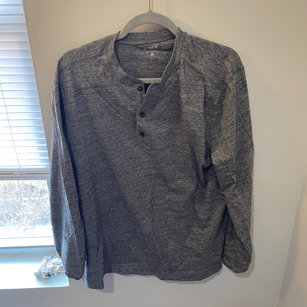 J crew Henley button up shirt